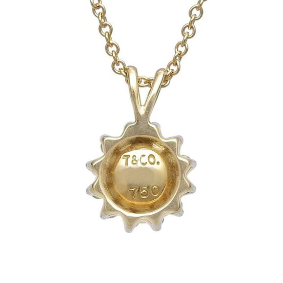 Tiffany & Co Design Pearl Diamond Necklace 18K Yellow Gold 750 - Picture 3 of 7